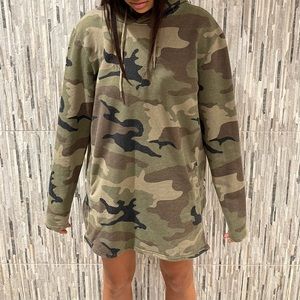 oversized long fit hoodie